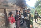 Satgas Yonif 613/Rja Hadirkan Tawa Ceria Anak Papua di Mewoluk