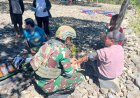 Peduli Kondisi Masyarakat, Satgas Yonif 527/BY Lakukan Anjangsana di Distrik Pruleme